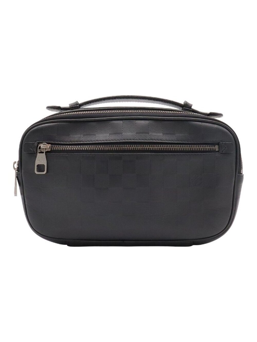 Louis Vuitton Damier Infini Ambler Belt Bag 2-Way Leather Onyx Black